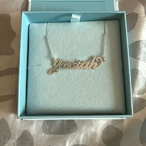 Silver Name Necklace “Josiah”